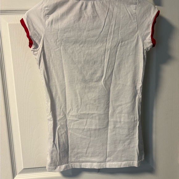 Guess White Tee with Red Accents - Picture 3 of 3